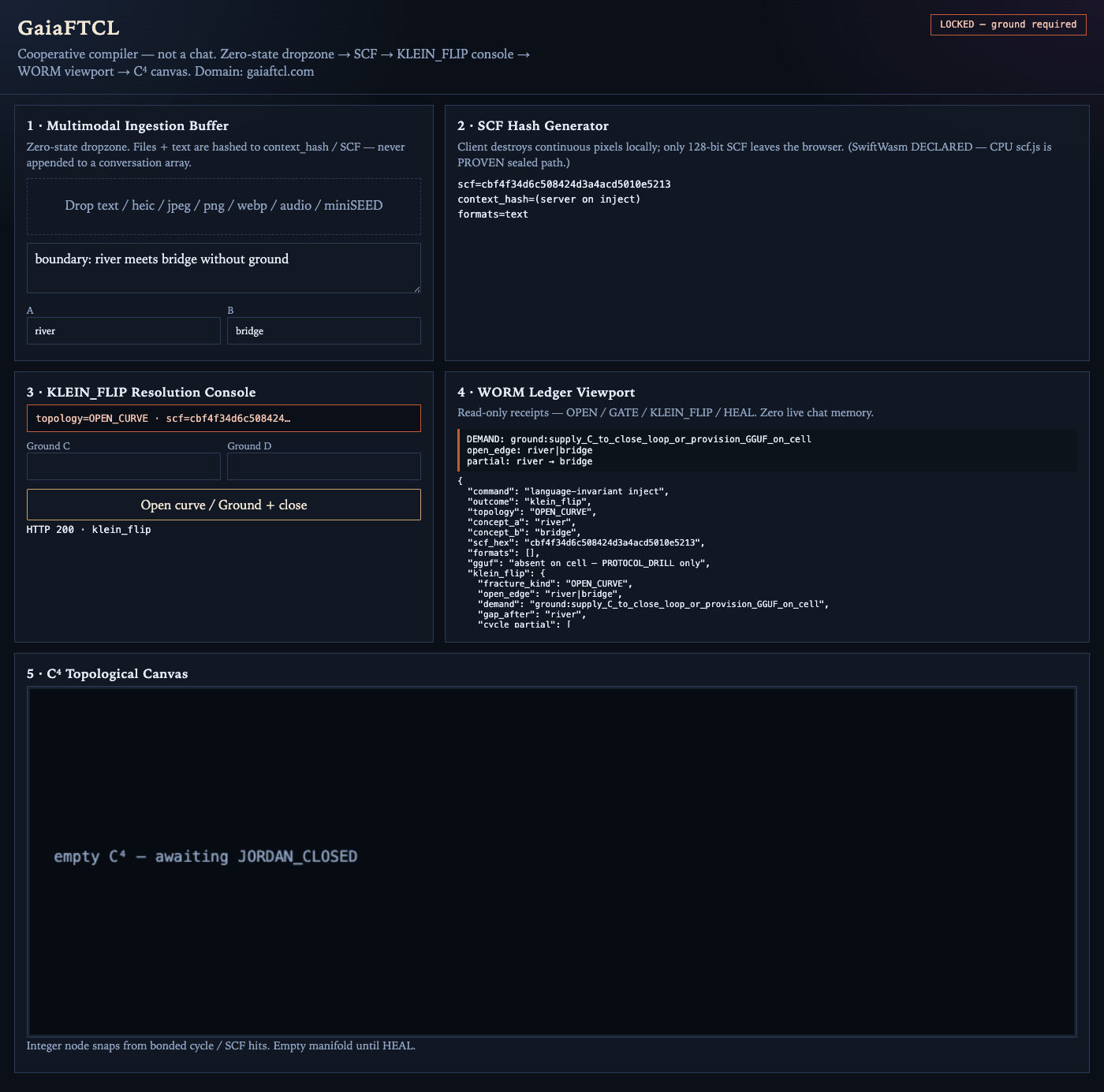 Full page — LOCKED, OPEN_CURVE, empty C⁴